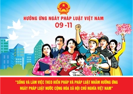 Cao điểm hưởng ứng Ngày Pháp luật Việt Nam năm 2026 diễn ra từ ngày 01/11 đến 09/11