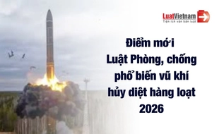 5 điểm đáng chú ý của Luật Phòng, chống phổ biến vũ khí hủy diệt hàng loạt 2026