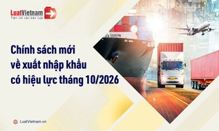 Chính sách mới về xuất nhập khẩu có hiệu lực tháng 10/2026