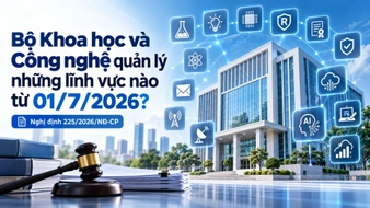 Bộ Khoa học và Công nghệ quản lý những lĩnh vực nào từ 01/7/2026?