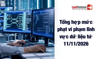 Tổng hợp mức phạt vi phạm lĩnh vực dữ liệu từ 11/11/2026 [theo Nghị định 363 2026]
