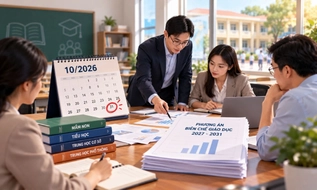 Trong tháng 10/2026, phải báo cáo phương án biên chế giáo dục giai đoạn 2027-2031