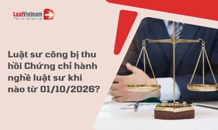 Trường hợp luật sư công bị thu hồi Chứng chỉ hành nghề luật sư từ 01/10/2026