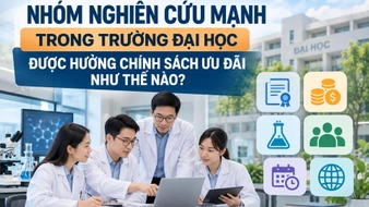 Nhóm nghiên cứu mạnh trong trường đại học được hưởng chính sách ưu đãi như thế nào?