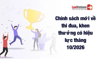 Chính sách mới về thi đua, khen thưởng hiệu lực tháng 10/2026