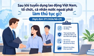 Sau khi tuyển dụng lao động Việt Nam, tổ chức, cá nhân nước ngoài phải làm thủ tục gì? 