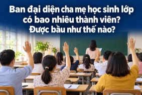 Ban đại diện cha mẹ học sinh lớp có bao nhiêu thành viên? Được bầu như thế nào?