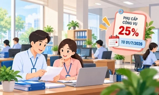​Cán bộ, công chức cấp xã hưởng tiền lương, thu nhập tăng thêm áp dụng phụ cấp công vụ 25%