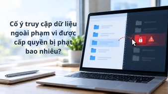 Cố ý truy cập dữ liệu ngoài phạm vi được cấp quyền bị phạt bao nhiêu?