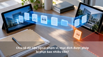 Chia sẻ dữ liệu ngoài phạm vi, mục đích được phép bị phạt bao nhiêu tiền?