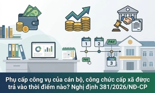 Phụ cấp công vụ của cán bộ, công chức cấp xã được trả vào thời điểm nào?