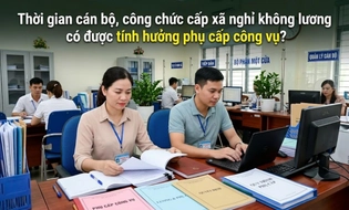 Thời gian cán bộ, công chức cấp xã nghỉ không lương có được tính hưởng phụ cấp công vụ?