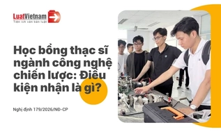 Điều kiện nhận học bổng thạc sĩ ngành khoa học, kỹ thuật then chốt và công nghệ chiến lược