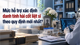 Mức hỗ trợ xác định danh tính hài cốt liệt sĩ theo quy định mới nhất?