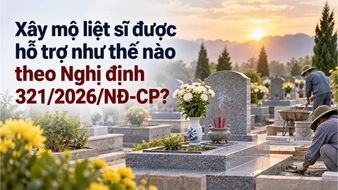 Xây mộ liệt sĩ được hỗ trợ như thế nào theo Nghị định 321/2026/NĐ-CP?