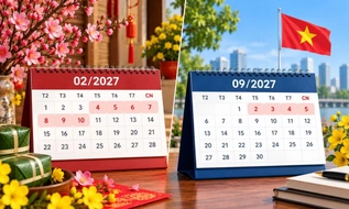 Bộ Nội vụ thông báo: Năm 2027, công chức, viên chức nghỉ Tết 7 ngày, Quốc khánh 4 ngày
