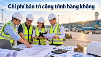 Chi phí bảo trì công trình hàng không được xác định như thế nào?
