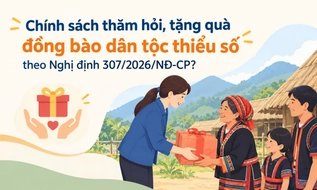 Chính sách thăm hỏi, tặng quà đồng bào dân tộc thiểu số theo Nghị định 307/2026/NĐ-CP?