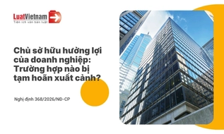 Chủ sở hữu hưởng lợi của doanh nghiệp bị tạm hoãn xuất cảnh trong trường hợp nào?