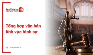 Toàn bộ văn bản pháp luật trong lĩnh vực Hình sự mới nhất
