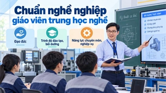 Chuẩn nghề nghiệp giáo viên trung học nghề gồm những tiêu chuẩn nào?
