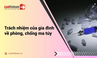 Gia đình có trách nhiệm gì khi có người sử dụng trái phép chất ma túy?