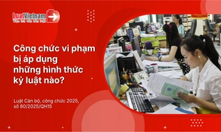Các hình thức kỷ luật công chức theo quy định mới nhất