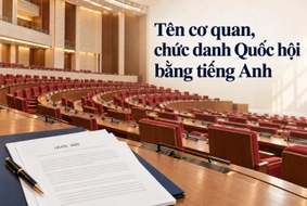 Tên Quốc hội, các cơ quan của Quốc hội, các chức danh của Quốc hội được dịch sang tiếng Anh như thế nào?