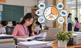 Giáo viên có thể làm việc tại trường 8 giờ/ngày khi đủ điều kiện (dự kiến)