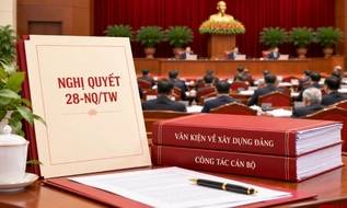 Đã có Nghị quyết 28-NQ/TW thông qua các văn kiện về xây dựng Đảng và công tác cán bộ