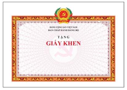 Mẫu Giấy khen thưởng tổ chức Đảng và đảng viên mới nhất 2026