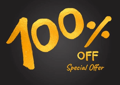 Centralized promotion programs may apply a maximum discount of 100%