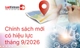 Chính sách mới có hiệu lực từ tháng 9/2026