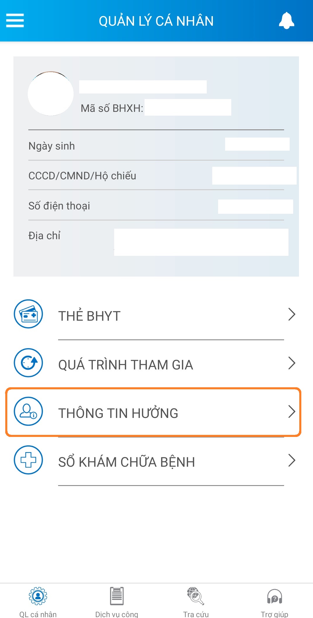 Cách xem lương hưu trợ cấp BHXH trên VssID