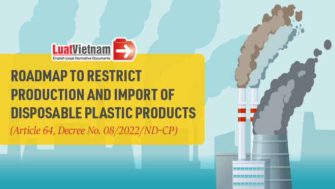 Roadmap to restrict production and import  of disposable plastic products