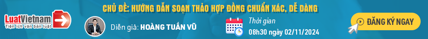 Webinar Hướng dẫn soạn thảo hợp đồng