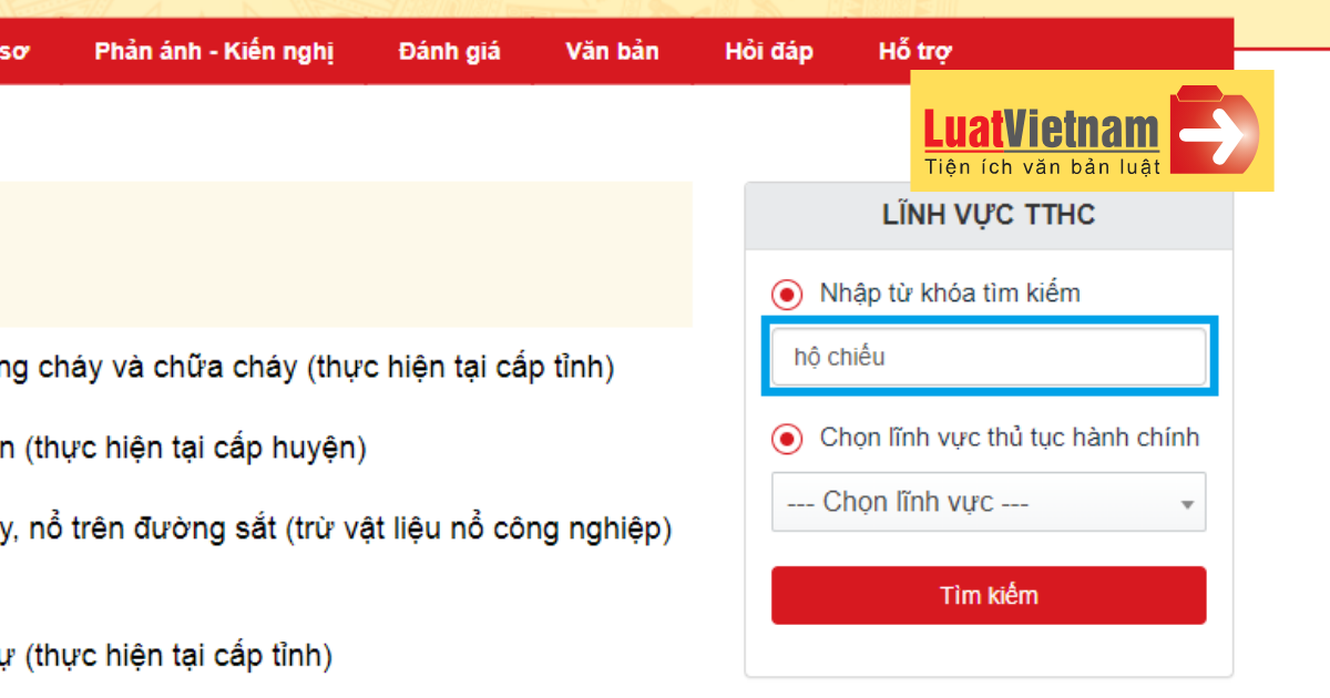 Thủ tục làm hộ chiếu