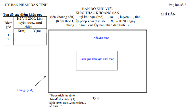Thông tư 16/2012/TT-BTNMT của Bộ Tài nguyên và Môi trường quy định về đề án thăm dò khoáng sản, đóng cửa mỏ khoáng sản và mẫu báo cáo kết quả hoạt động khoáng sản, mẫu văn bản trong hồ sơ cấp phép hoạt động khoáng sản, hồ sơ phê duyệt trữ lượng khoáng sản, hồ sơ đóng cửa mỏ khoáng sản