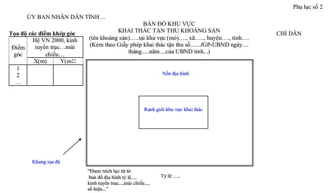 Thông tư 16/2012/TT-BTNMT của Bộ Tài nguyên và Môi trường quy định về đề án thăm dò khoáng sản, đóng cửa mỏ khoáng sản và mẫu báo cáo kết quả hoạt động khoáng sản, mẫu văn bản trong hồ sơ cấp phép hoạt động khoáng sản, hồ sơ phê duyệt trữ lượng khoáng sản, hồ sơ đóng cửa mỏ khoáng sản