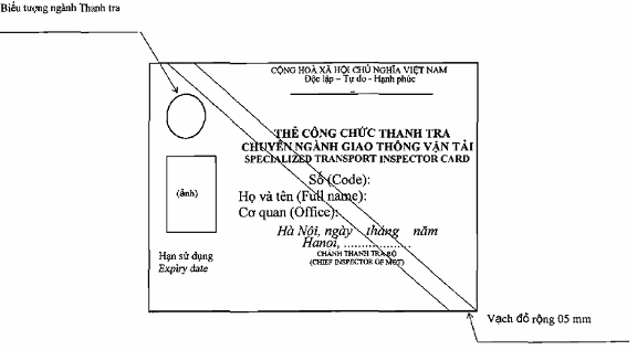 Thông tư 68/2013/TT-BGTVT của Bộ Giao thông Vận tải quy định về thanh tra viên, công chức thanh tra chuyên ngành và cộng tác viên thanh tra ngành Giao thông vận tải