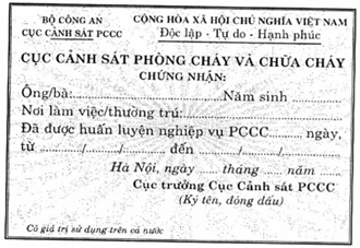 Thông tư 04/2004/TT-BCA của Bộ Công an về việc hướng dẫn thi hành Nghị định số 35/2003/NĐ-CP ngày 04/4/2003 của Chính phủ quy định chi tiết thi hành một số điều của Luật Phòng cháy và chữa cháy