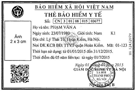 Quyết định 1313/QĐ-BHXH của Bảo hiểm xã hội Việt Nam về việc ban hành Mẫu thẻ bảo hiểm y tế