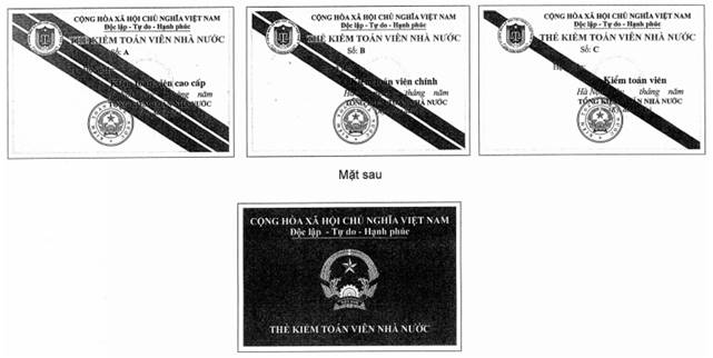 Quyết định 05/2016/QĐ-KTNN của Kiểm toán Nhà nước về việc ban hành Quy định về mẫu thẻ và việc quản lý, sử dụng thẻ Kiểm toán viên Nhà nước