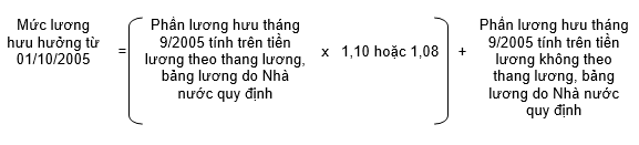 Thông tư 26/2005/TT-BLĐTBXH của Bộ Lao động, Thương binh và Xã hội về hướng dẫn việc điều chỉnh lương hưu và trợ cấp bảo hiểm xã hội theo Nghị định số 117/2005/NĐ-CP ngày 15/9/2005 của Chính phủ