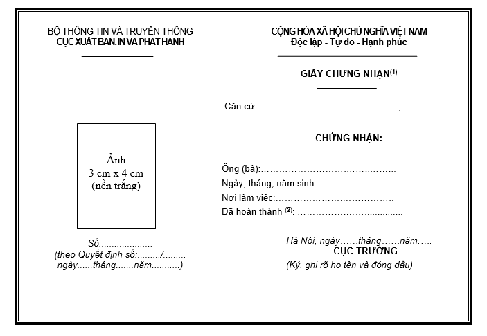 Thông tư 01/2020/TT-BTTTT của Bộ Thông tin và Truyền thông về việc quy định chi tiết và hướng dẫn thi hành một số điều của Luật Xuất bản và Nghị định 195/2013/NĐ-CP ngày 21/11/2013 của Chính phủ quy định chi tiết một số điều và biện pháp thi hành Luật Xuất bản