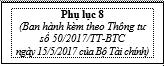 Thông tư 50/2017/TT-BTC của Bộ Tài chính về việc hướng dẫn thi hành Nghị định 73/2016/NĐ-CP ngày 01/07/2016 của Chính phủ quy định chi tiết thi hành Luật Kinh doanh bảo hiểm và Luật sửa đổi, bổ sung một số điều của Luật Kinh doanh bảo hiểm