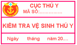 Quyết định 48/2005/QĐ-BNN của Bộ Nông nghiệp và Phát triển nông thôn về việc quy định mẫu dấu kiểm soát giết mổ, tem kiểm tra vệ sinh thú y