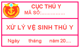Quyết định 48/2005/QĐ-BNN của Bộ Nông nghiệp và Phát triển nông thôn về việc quy định mẫu dấu kiểm soát giết mổ, tem kiểm tra vệ sinh thú y