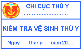 Quyết định 48/2005/QĐ-BNN của Bộ Nông nghiệp và Phát triển nông thôn về việc quy định mẫu dấu kiểm soát giết mổ, tem kiểm tra vệ sinh thú y