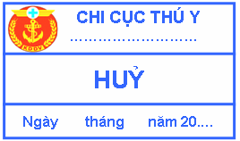 Quyết định 48/2005/QĐ-BNN của Bộ Nông nghiệp và Phát triển nông thôn về việc quy định mẫu dấu kiểm soát giết mổ, tem kiểm tra vệ sinh thú y